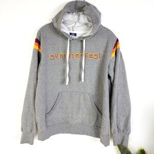 Vintage MV Sport Y2K Summer Fest Graphic Hoodie Sweatshirt L